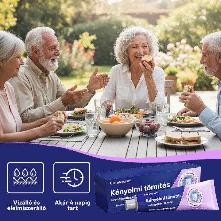 💎💎💎  KORLÁTOZOTT KÜLÖNLEGES AJÁNLAT 🔥 CleraNaure® Comfort Seal Pro Fogsor Ragasztó 🦷💜 FDA Tanúsítvánnyal🦷🦷