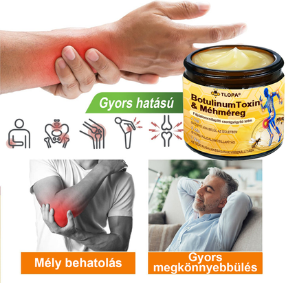 🔥Legkelendőbb丨TLOPA® Botulinum Toxin és Méhméreg Fájdalomcsillapító Csontgyógyító Krém🐝 🔥(Kifejezetten időseknek & ortopéd szakorvosok ajánlásával)🦴